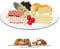 Relaxdays Juego de 4 Platos para Servir, Giratorio 360°, Queso, Aperitivos, Pasteles, Redondo, diámetro 45 cm, Soporte de Cristal, Transparente/Plateado