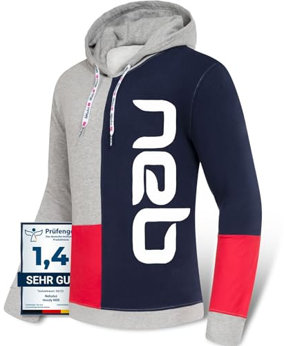 Nebulus Herren Hoody NEB, Pullover aus Baumwolle, stylischer Kapuzenpullover mit Kordelzug
