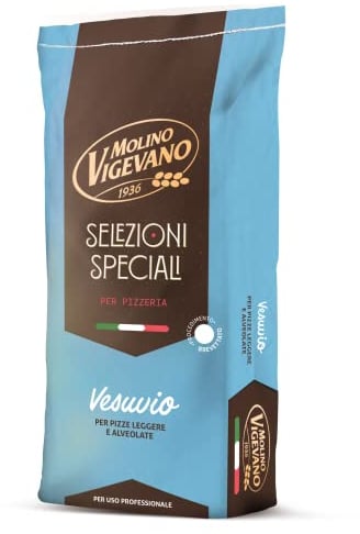 Molino Vigevano | Vesuvio Farina 0 Ideale per Pizza e Preparazioni a Media Lievitazione e Pizza Napoletana Contemporanea (10 kg)