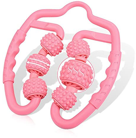FORMIZON Manueller Massage Roller, Muscle Roller Massagegerät, Muskel Massageroller, 360°Massagegerät Muskelroller Massageroller Zur Linderung Von Muskelkater Steifheit Und Muskelverspannungen
