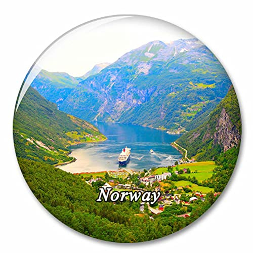 Norwegen Geiranger Fjord Kühlschrank Magnete Dekorative Magnet Flaschenöffner Tourist City Travel Souvenir Collection Geschenk Starker Kühlschrank Aufkleber