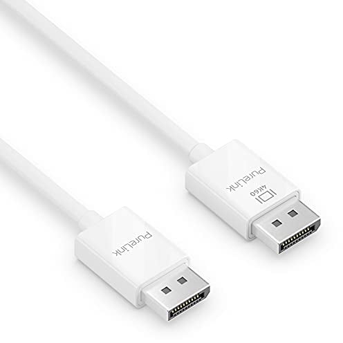 PureLink DisplayPort 1.3 Kabel, 4K Ultra HD 60Hz, 21,6GB/s Bandbreite, vergoldete Steckkontakte, 2,00m, weiß