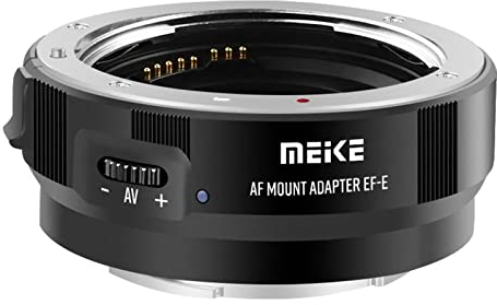 Meike MK-EFTE-B Autofokus-Halterung für Canon EF/EF-S Objektive auf Sony E Mount Kameras A7SII A7 A6000 A6500 A7SIII A9