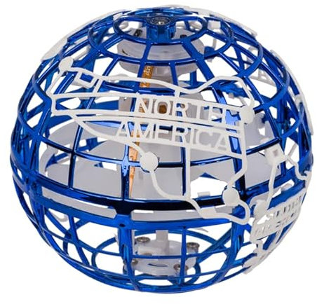 Out of the blue Kinderspielzeug/Magischer Fliegender Globus/Durchmesser: 9,5 cm/inkl. wiederaufladbarer Batterien