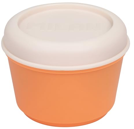 MILAN® Recipiente para alimentos hermético redondo 0,25 l, naranja-beige