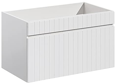 Lomadox Badezimmer Waschtischunterschrank mit Schublade 80 cm in weiß matt, B/H/T: ca. 80/46/45,6 cm