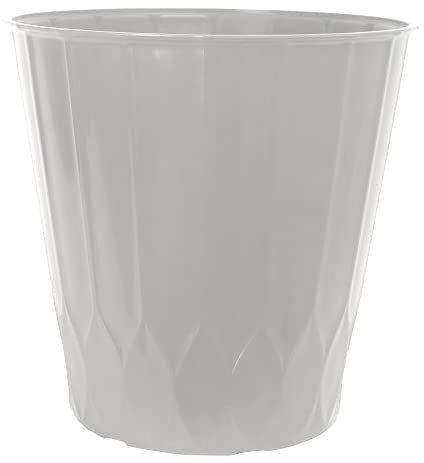 Muddy Hands 22 Litre Large Plant Pot Indoor Home Outdoor Garden Tall Round Plastic Flower Tree Planter (Cream)