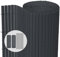 VOUNOT® Canniccio PVC Frangivista Recinzione 90 x 500 cm, Arella Doppia Schermo Privacy Paravista, Resistente ai Raggi UV Resistente alle Intemperie, Protettivo per Giardino, Balcone, Terrazza, Grigio