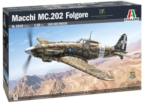 Italeri 2518 Macchi MC.202 Folgore, scala 1:32, Plastic Model Kit/Modello in plastica da montare