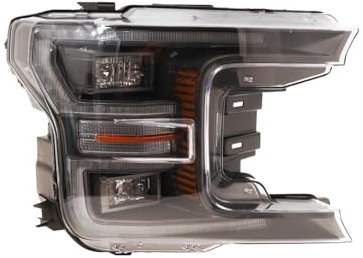 EDA PREMIUM auto Scheinwerfer Rechts JL3Z13008AJ passend für FORD F-150, 18-20 mechanisch, dunkel, grau