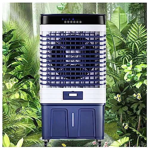 Aire Acondicionado Industrial Depósito De Agua De 100L Con Mando A Distancia Ventilador De Refrigeración Comercial Temporizador 12H Caída De 10°C En Segundos