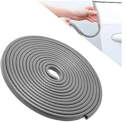 CGEAMDY Autotür Kantenschutz, Universelle Gummi Türkantenschutz Auto, U-Form Kantenschutz, Passend für Meisten Autos, Aluminium Bootskantenschutz (Grau/10M)