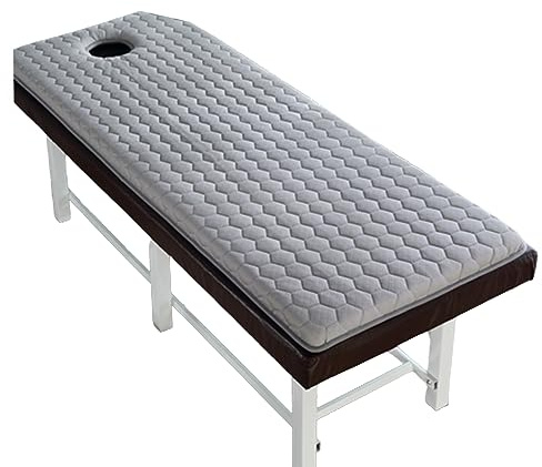 LXJDDLD Schönheitssalon-Bettmatratze Mit Atemloch,Massagetisch Lash Bett Matratzenauflage Memory Foam,Trapezförmige Hauptbadekurort-Bett-Matratzen-Auflage,Ohne Bett,Grau,70x190cm 4cm