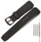 XBHSW Harz Uhrenarmband Kompatibel mit Casio EF-552 Serie Armband wasserdichtes Silikon Ersatz Armband Zubehör (Black Black buckle)