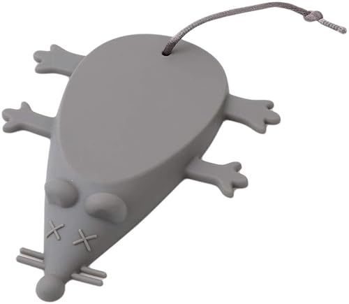 Süße Maus Silikon Türstopper - Dekorative Tier Türkeil in Grau - Geschickt und Professionell