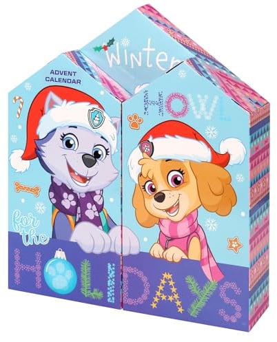 Mädchen Paw Patrol Adventskalender Kinder Skye & Everest Schmuck Accessoires Beauty Geschenke Weihnachten Countdown Festliches Geschenkset