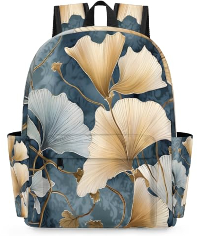 WowPrint Ginkgo Leaves Kinder-Rucksäcke für Jungen und Mädchen, Rucksack, Schule, Kindergarten, Büchertasche, Reise, lässiger Tagesrucksack, farbig