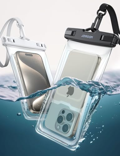 JOYROOM 2024 Flotante Airbag Impermeable Funda Móvil 2 Piezas Funda Impermeable para iPhone, Samsung Galaxy, Huawei, 7 Pulgadas