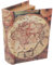 TOVINANNA Scatola Portaoggetti Vintage Con Mappa Finta Libro Decorativo Per Ufficio A Casa