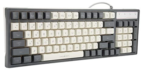 Tastiera Meccanica Cablata a 96 Tasti, Tastiera da Gioco Impermeabile Retroilluminata RGB Regolabile, Tastiera Completamente Digitale, 26 Tasti Multimediali Senza Conflitti 12