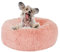 HMTOPE Orthopädisches Hundebett rund Hundekissen Hundesofa Katzenbett Donut Kuscheliges Hundekorb Waschbar, 60 cm Ø, Rosa