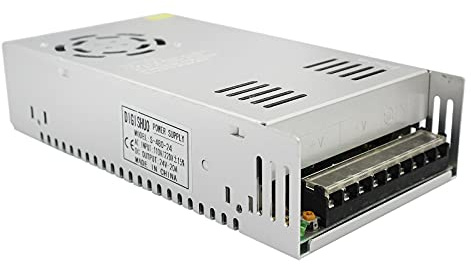 DC 24V 20A 480W Power Supply Adapter, AC 230V to DC 24V Universal Regulated Switching Transformer for LED Strip Light CCTV Camera Security System