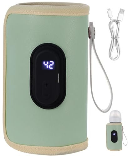 Calentador portátil de biberón calentador portátil de botella 18W calentador rápido biberón biberón temperatura temperatura usb ajustable calentador de biberón para el hogar viajar a la fam