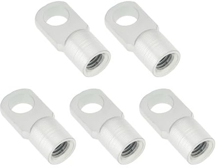 eMagTech 5 Stück M8 Gasfeder-Stützstange Flaches Gelenk Verbinder Lochdurchmesser 8,5 Mm Verzinkter Stahl Endbeschlag für Türen Hauben Vordächer Horizontales Scharniergelenk