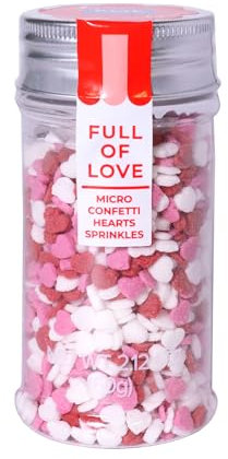 PME Valentines Sprinkles - Micro Confetti Hearts (60g)