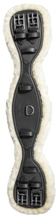 Kentucky - Lammfell Anatomische Kurzgurt Schwarz 60 cm