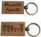 Porte-clés en Bois Gravé – Ma Petite Famille – Cadeau Original et Personnalisé pour Famille, Parents, Grands-parents