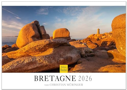 Edition Seidel Premium Kalender Bretagne 2026 Format DIN A3 Wandkalender Europa Frankreich France La Grève Blanche Meer Küste Christian Müringer
