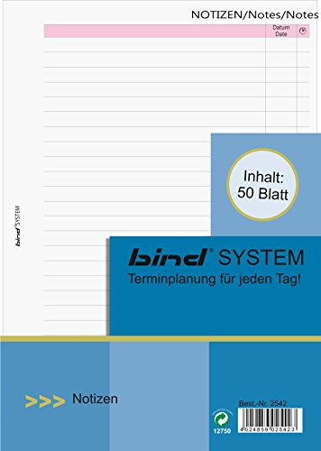 bind Ersatzeinlagen Notizbl tter Manager, A5, liniert VE = 1 [Luggage]