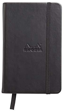 Rhodia 118069C Web Notebook (elfenbein, DIN A6, 10,5 x 14,8 cm, liniert, 90 g) 1 Stück schwarz