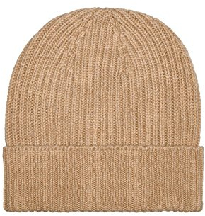Oxfords Cashmere 100% Kaschmir Mütze. Hergestellt in Schottland, Beige