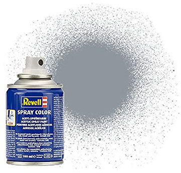 Revell Spraydose Eisen, Metallic I 100-ml-Sprühdose für metallische Oberflächen I Ideal für realistische Modelle und Bastelprojekte I Robuste, glänzende Lackierung