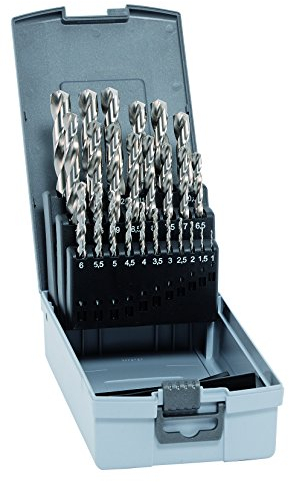 Alpen 102225100 HSS-E Metall-Spiralbohrer-Set 25teilig Cobalt 1 Set