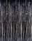 Oblique Unique® Lametta Vorhang 92x245 cm (Schwarz)