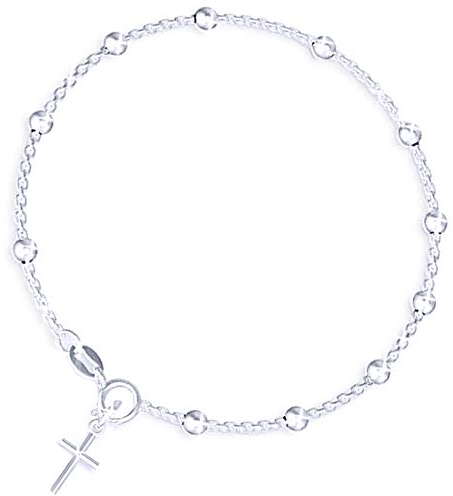 TAIPAN Silber Armband Frauen 925 – Silberarmband Damen/Armbänder Schmuck Armkettchen und Damenarmband neben Uhr/Kleine Geschenke für Mutter, Mädchen und Freundin (19, Kreuz)