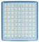 vhbw filtro compatibile con Miele S163 Parkett & Co Mini1400, S164, S164 Parquet 1500, S166 aspirapolvere - filtro HEPA aria di scarico bianco/azzurro