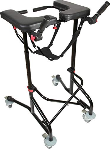 FabaCare Gehhilfe Alumium Gehtrainer DynaWalk, höhenverstellbar, Laufhilfe bis 135 kg, Lauflernhilfe, mit Spezialversiegelung, Standard