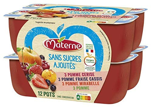 MATERNE - Panaché Rouge Sans Sucres Ajoutés 1200G - Lot De 3 - livraison offerte