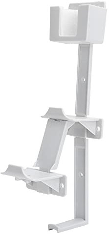 Controller Wall Bracket, L-Shaped Bracket Has Good Balance Headset Holder Abs Material Universal Wall Mount Bracket with Screws and Screwdriver Set for Game Controller(White)