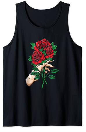 Rosenstrauß Blumen Rosen Valentinstag Florist Gärtner Flower Tank Top