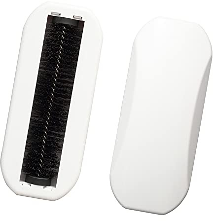 (2 PCS) Reusable Handheld Crumb Sweeper, Nutshell Soft Bristles Debris Collector for Table, Mat, Bed Sheets, Sofas, Clothes Cleaning Brush