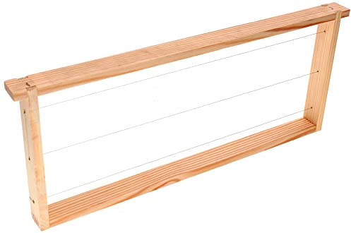 Germerott Bienentechnik Deutsch Normal Maß FLACH-Rahmen (2/3) mit GERADEN Seiten 3-Fach waagerecht verdrahtet Verpackt zu 60 Stück