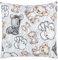 TupTam Kinder Kissenbezug Dekorativ Gemustert mit Hotelverschluss 2er Set, Farbe: Safari/Grau, Größe: 80 x 80 cm
