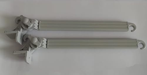 Coppia Braccetti in Alluminio per Tende da Sole a Caduta 70 cm Vari Colori (70 cm, Grigio)