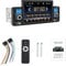 1 Din Car Stereo with Carplay & Android Auto, 5 Inch HD Touchscreen Car Stereo with FM Radio/Mirror Link/USB/SD//BT/Input Fast Charging + Remote Control