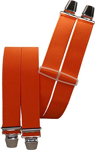 Harrys-Collection Hosenträger Herren 4 Clips 35mm | extra starke Metallclips, stufenlos einstellbar, elastisches starkes Band, sicherer Halt für die Hose, Herren Accessoire
